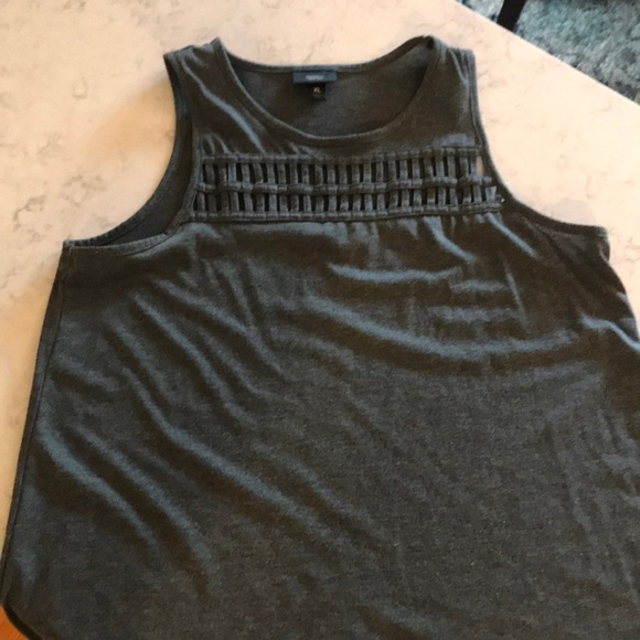 Mossimo Supply Co. Tops - Mossimo Supply Company Gray Tank Top with Detail - Size XL